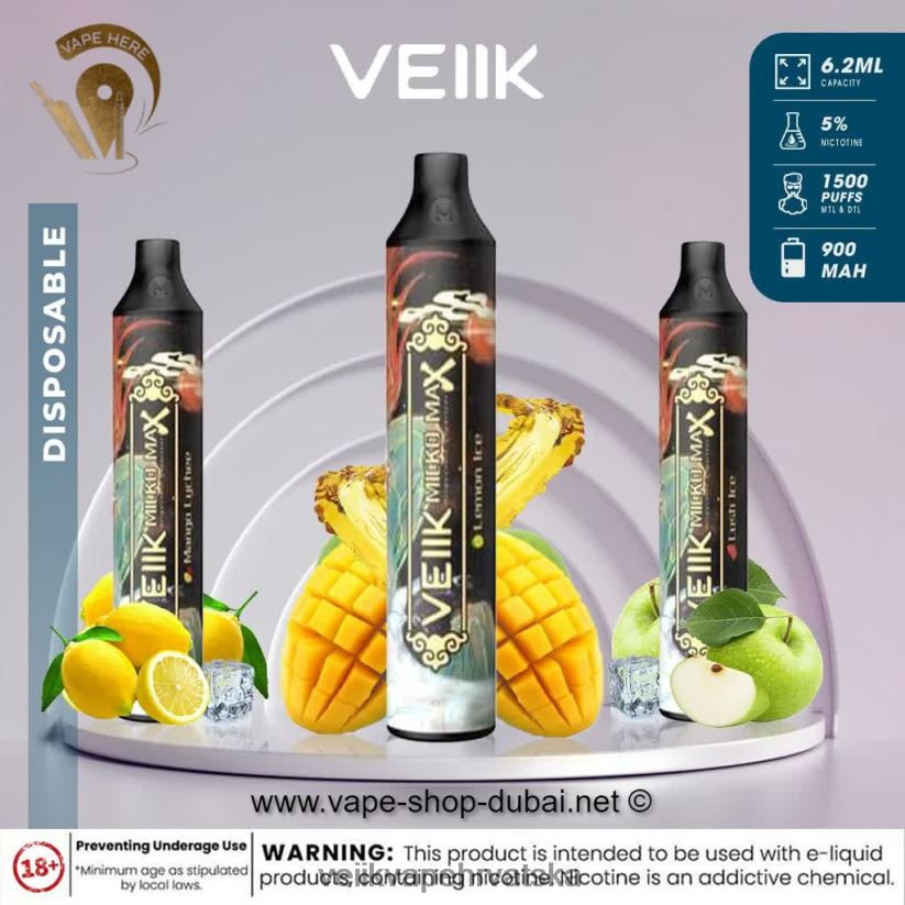 VEIIK Micko MAX jednokratni vape 1500 dimova bujni led X8XLL445 | VEIIK Micko Q Hrvatska