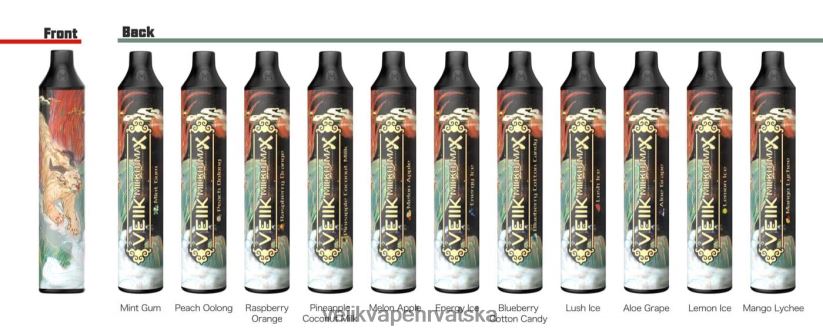 VEIIK Micko MAX jednokratni vape 1500 dimova narančasta malina X8XLL452 | VEIIK Vape Zagreb