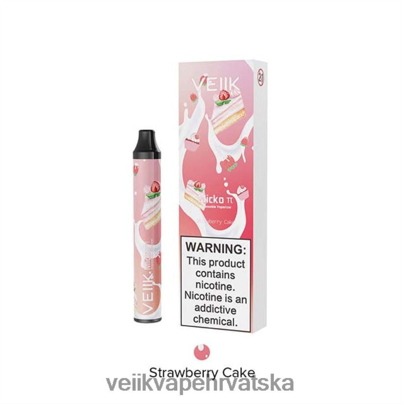 VEIIK Micko Pie jednokratni vape 600 dimova kolač od jagoda X8XLL428 | VEIIK Cracker Pod Hrvatska